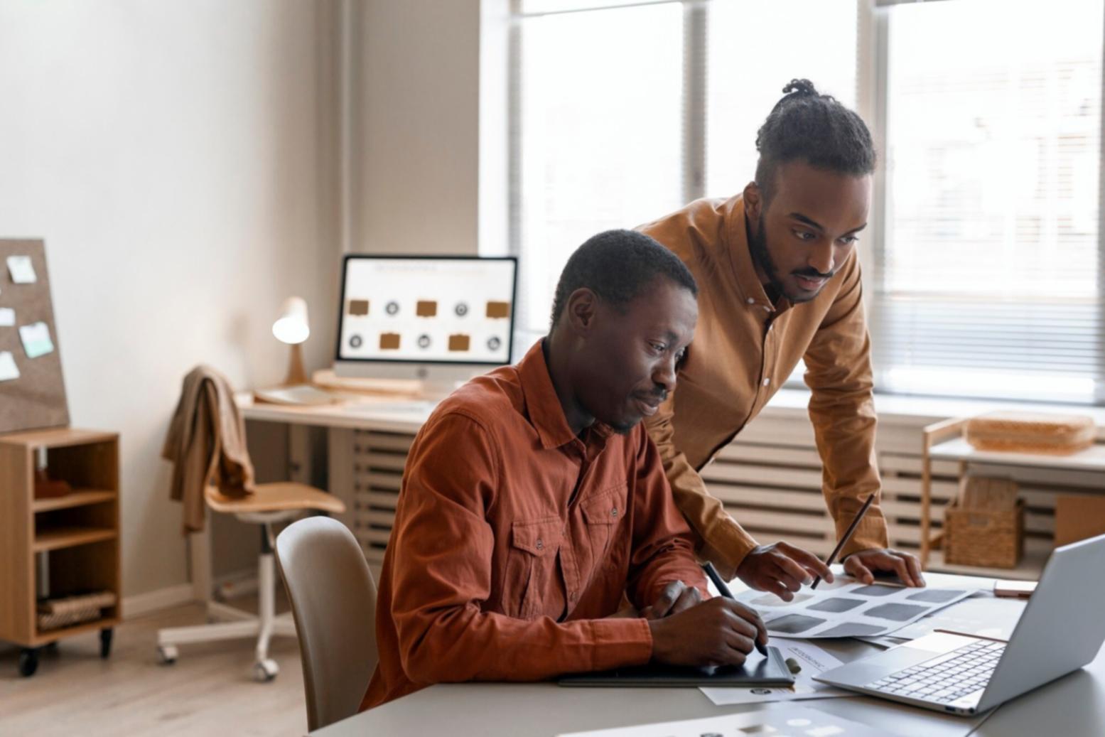 Professional workspace showing financial modeling process with multiple scenarios and validation checks
