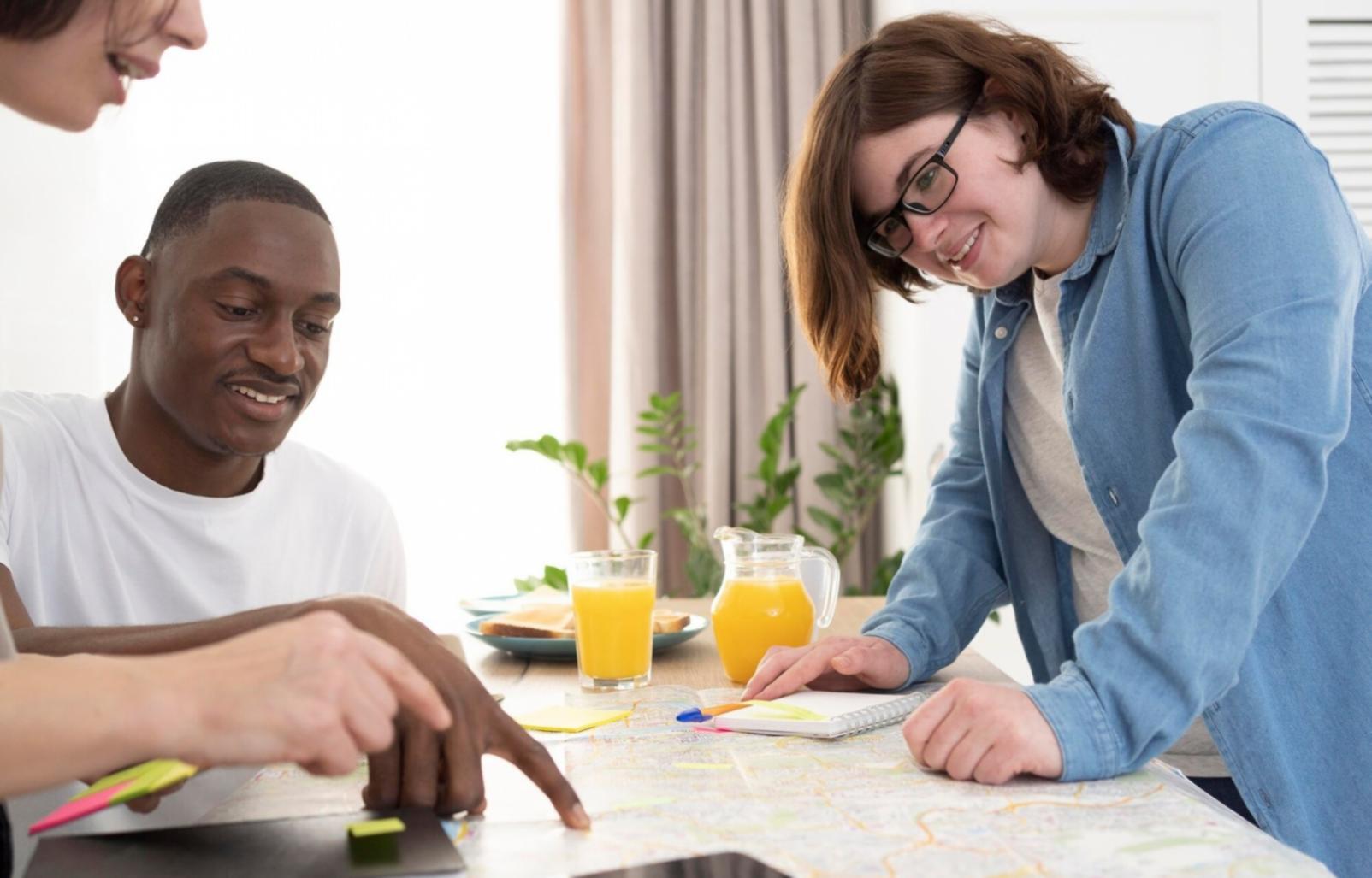 Financial modelling learning environment with students collaborating on complex spreadsheet analysis